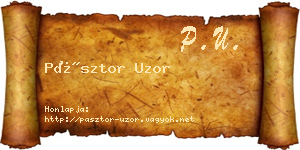 Pásztor Uzor névjegykártya